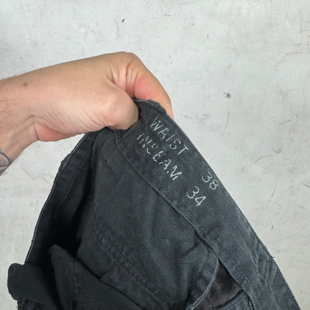 RRL Black Zippered Cargos