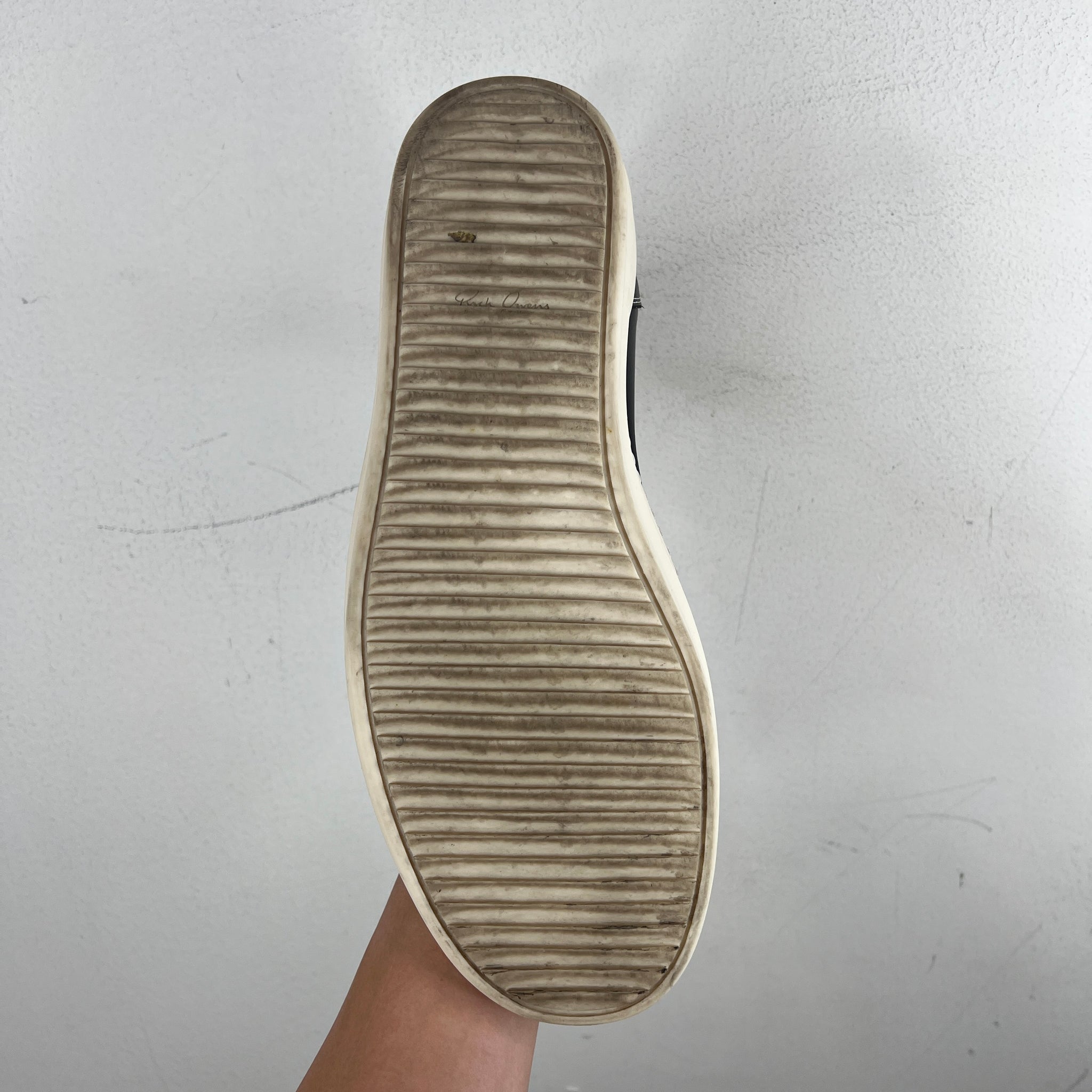 Rick Owens Leather Vans High