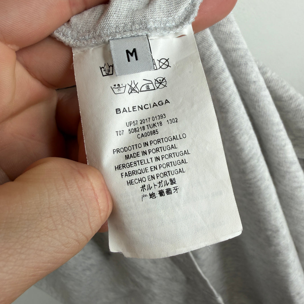 Balenciaga Grey Crooked Pocket T-Shirt