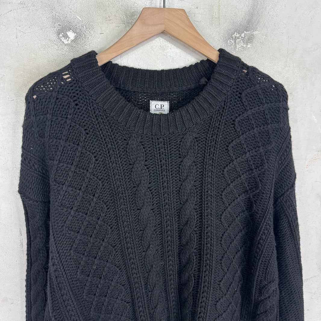 CP Company Logo Fair Isle Knit Sweater