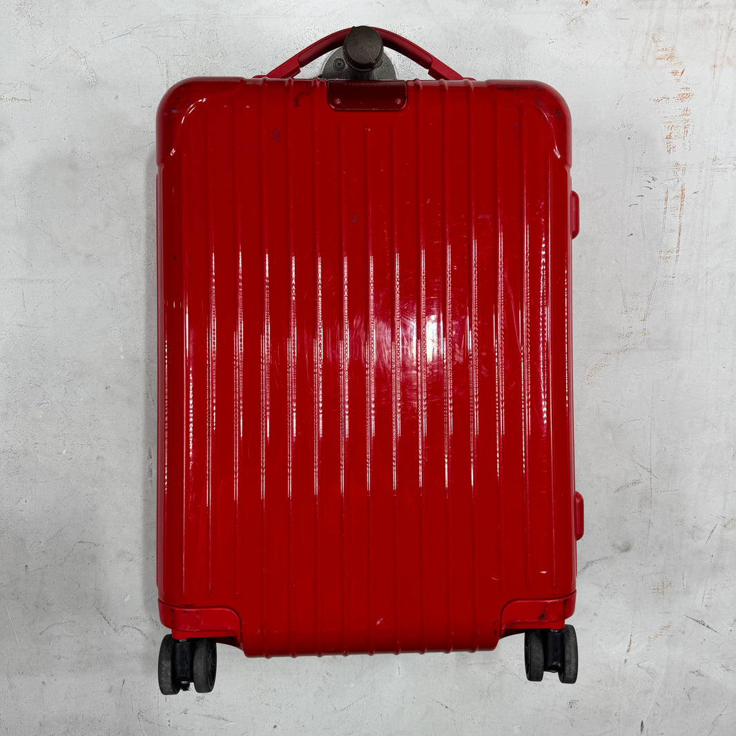 Rimowa Red Essential Cabin Carry On Suitcase