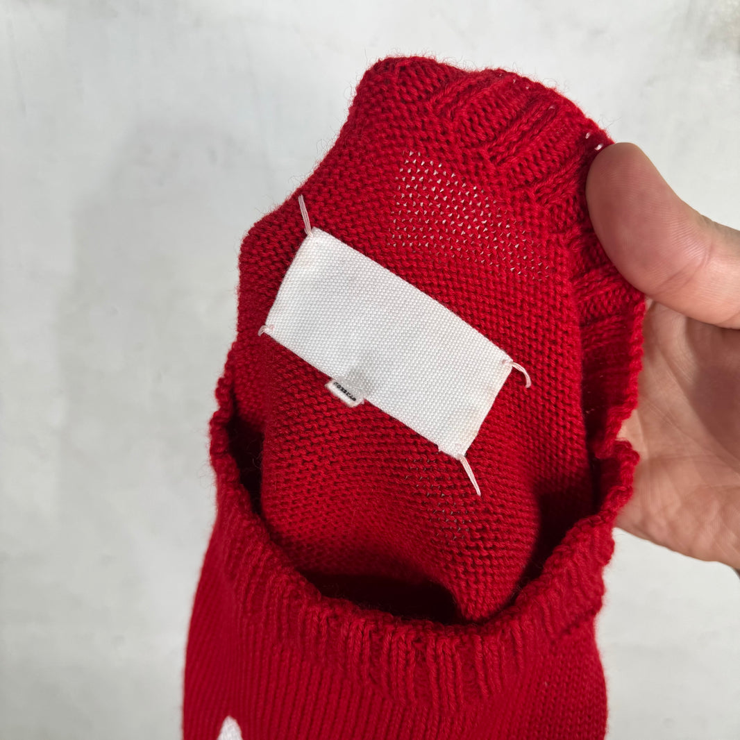 Margiela Red Bunny Wool Sweater