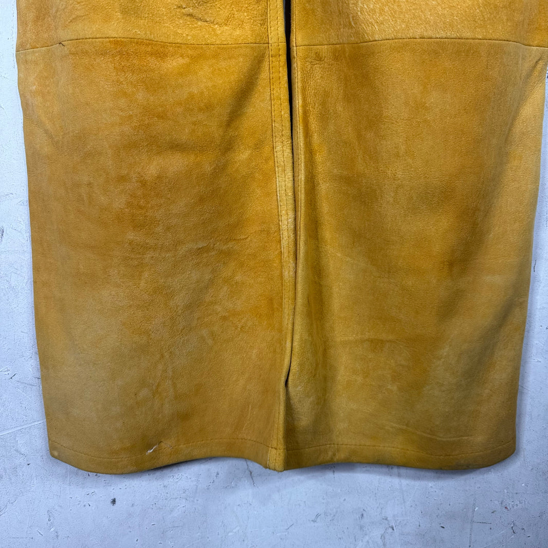 Marni Suede Flared Bootcut Pants