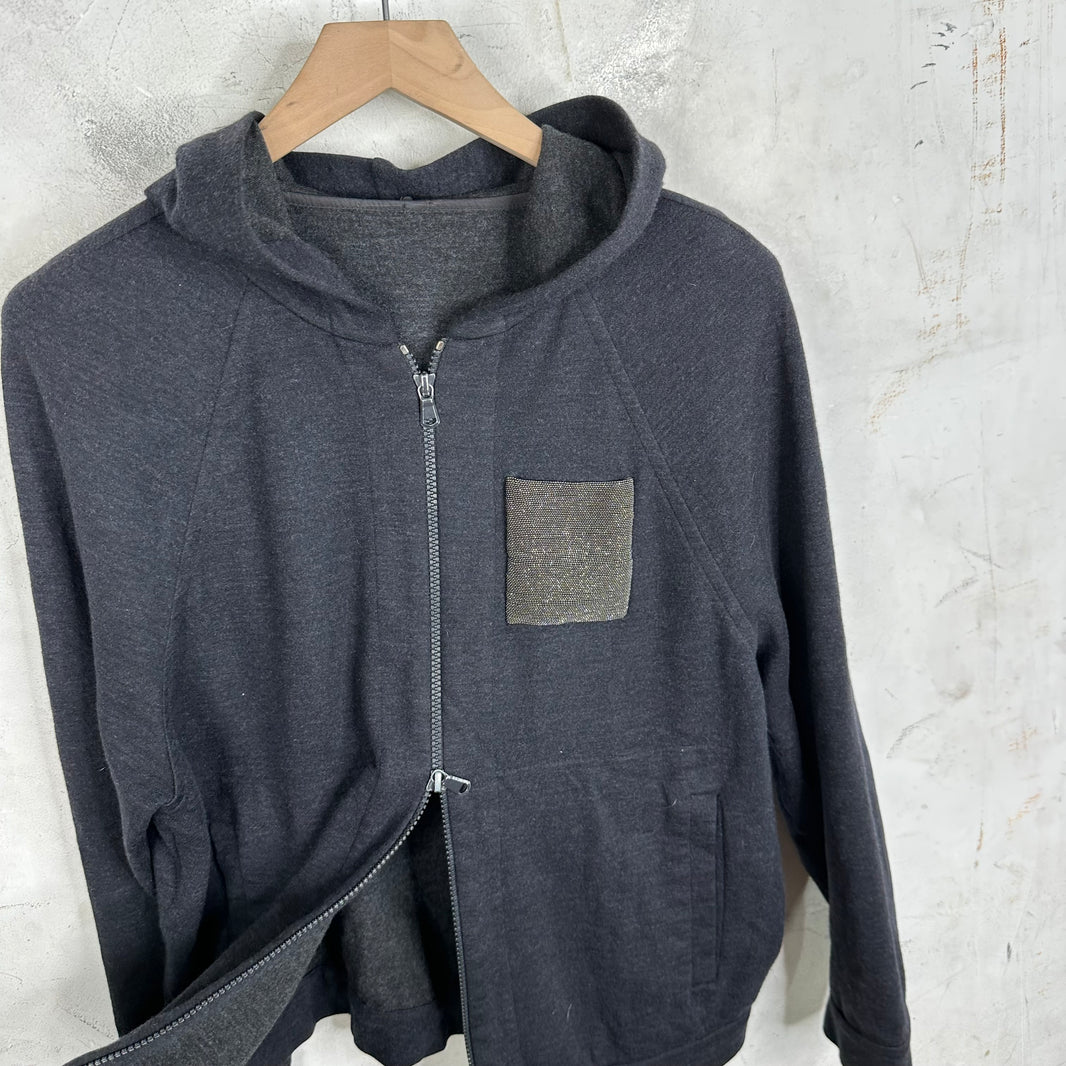 Brunello Cucinelli Monilli Patch Hoodie