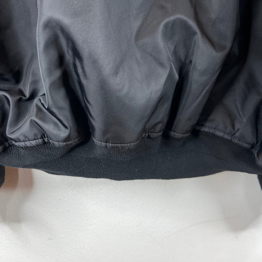 Balenciaga Faux Fur Hooded Bomber Jacket