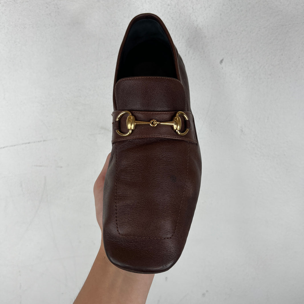 Gucci Chestnut Horsebit Loafers