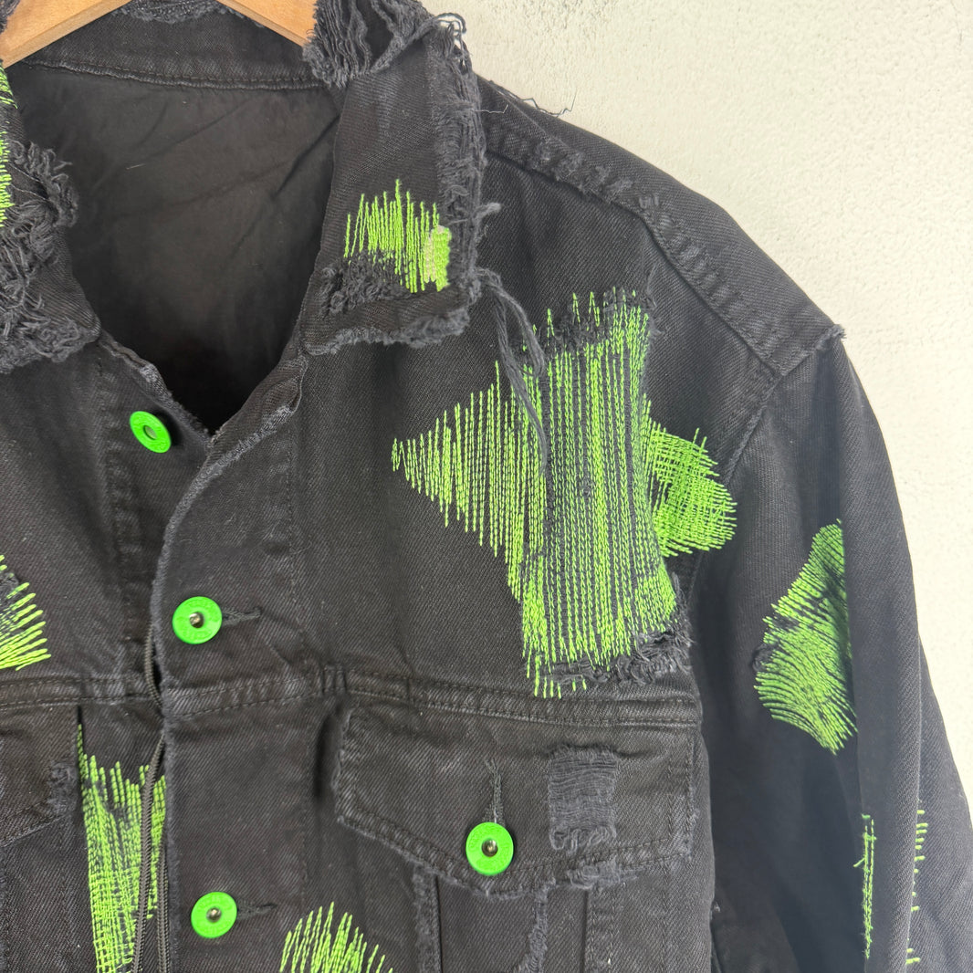 Endless Denim Green/Black Denim Jacket