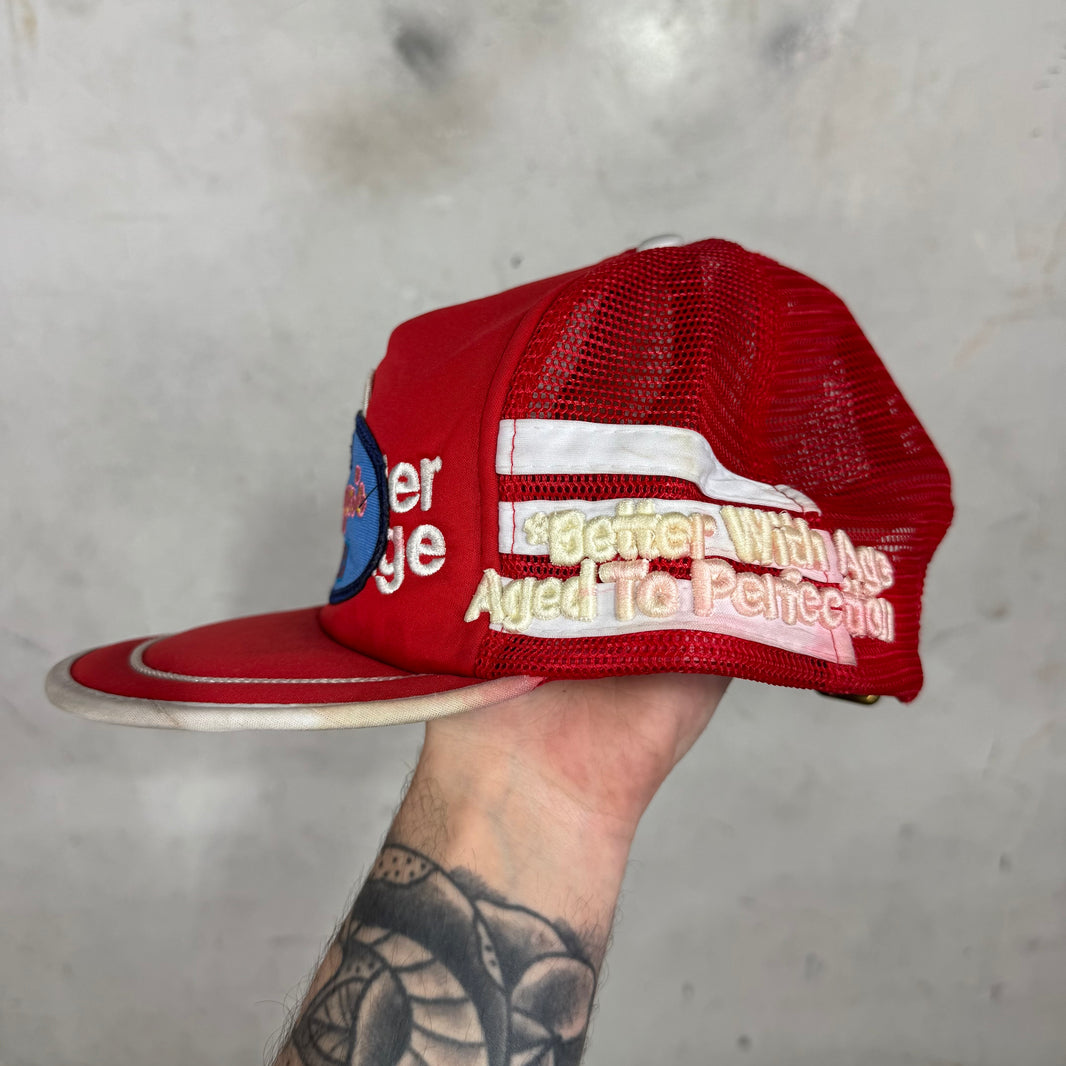 Better With Age Red Patched Trucker Hat