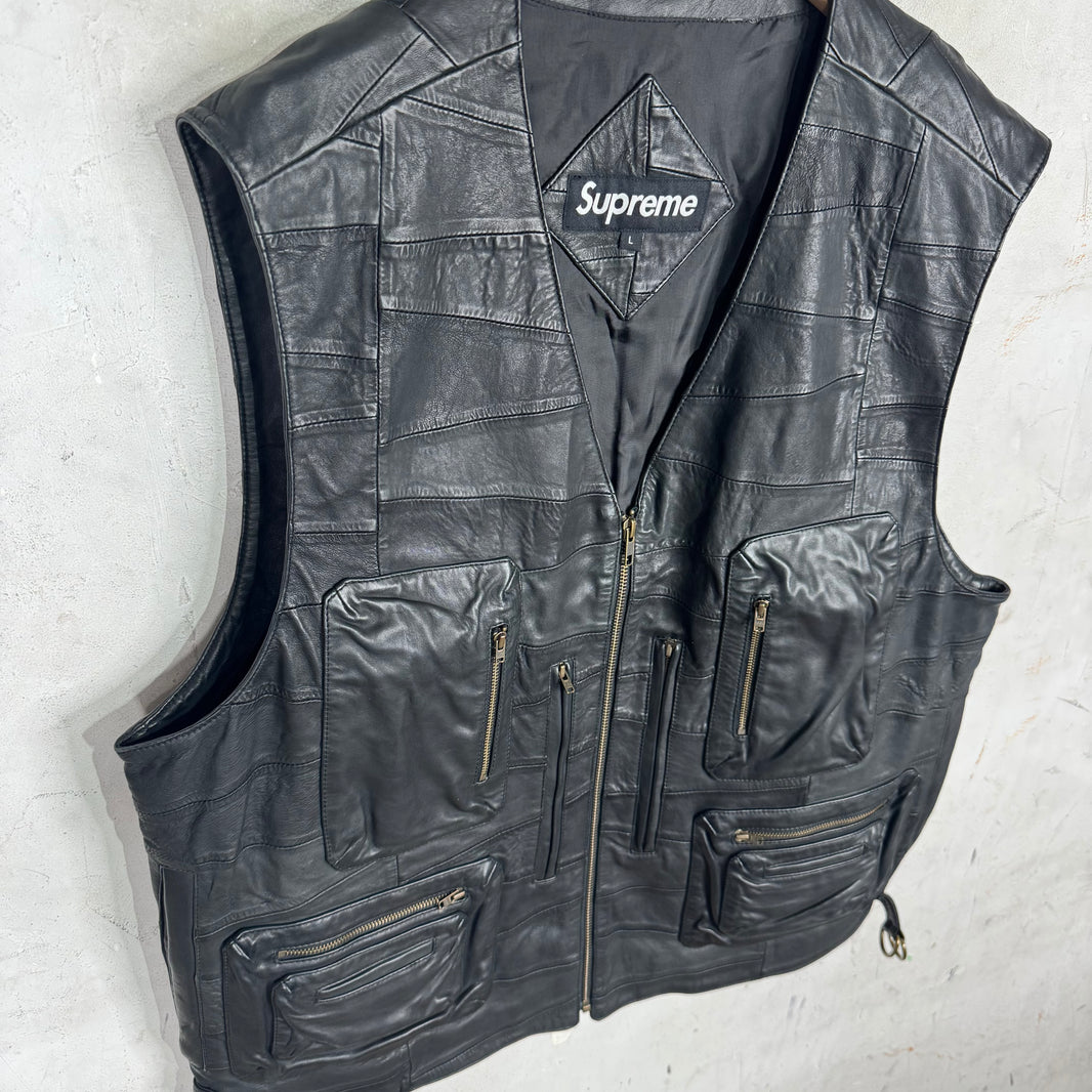 Supreme Patchwork Leather Vest