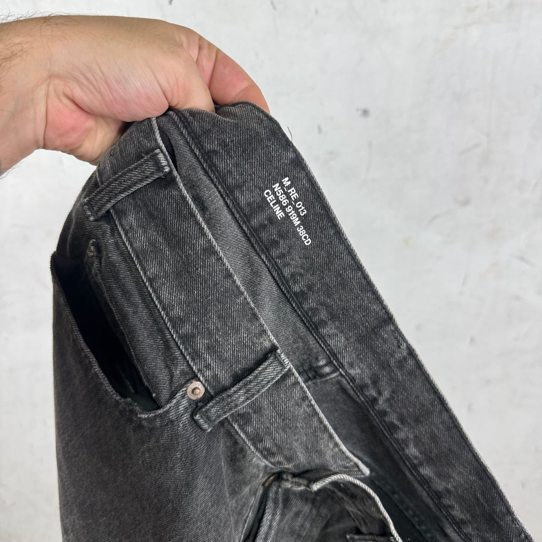 Celine Charcoal Distressed Kurt Jeans