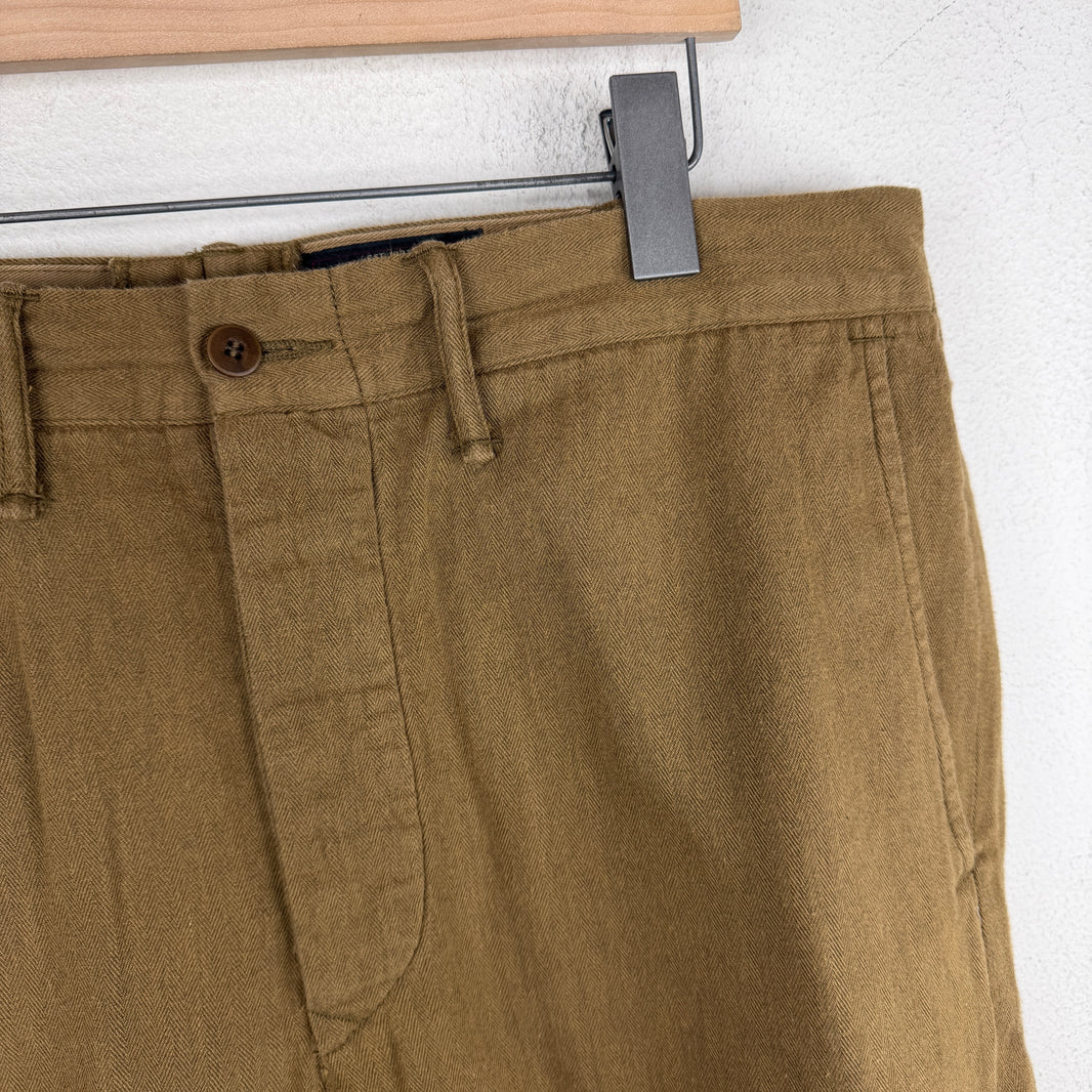 RRL Brown Wool Blend Trousers