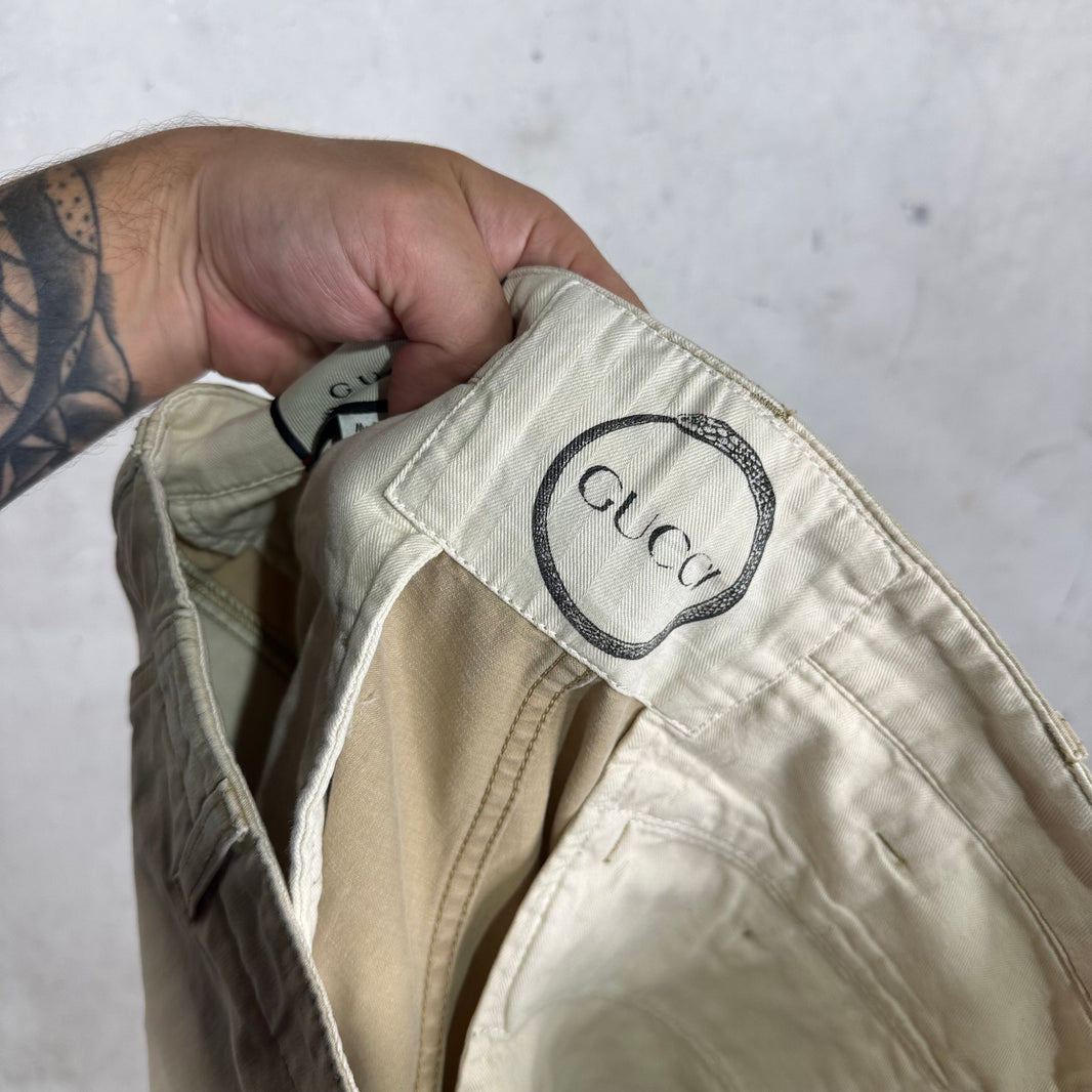 Gucci Dragon Patch Chinos