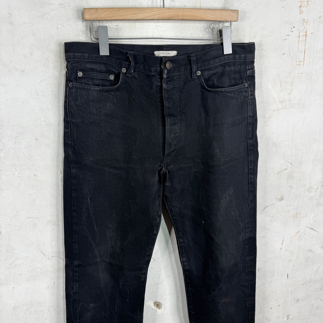 The Row Black Selvedge Jeans