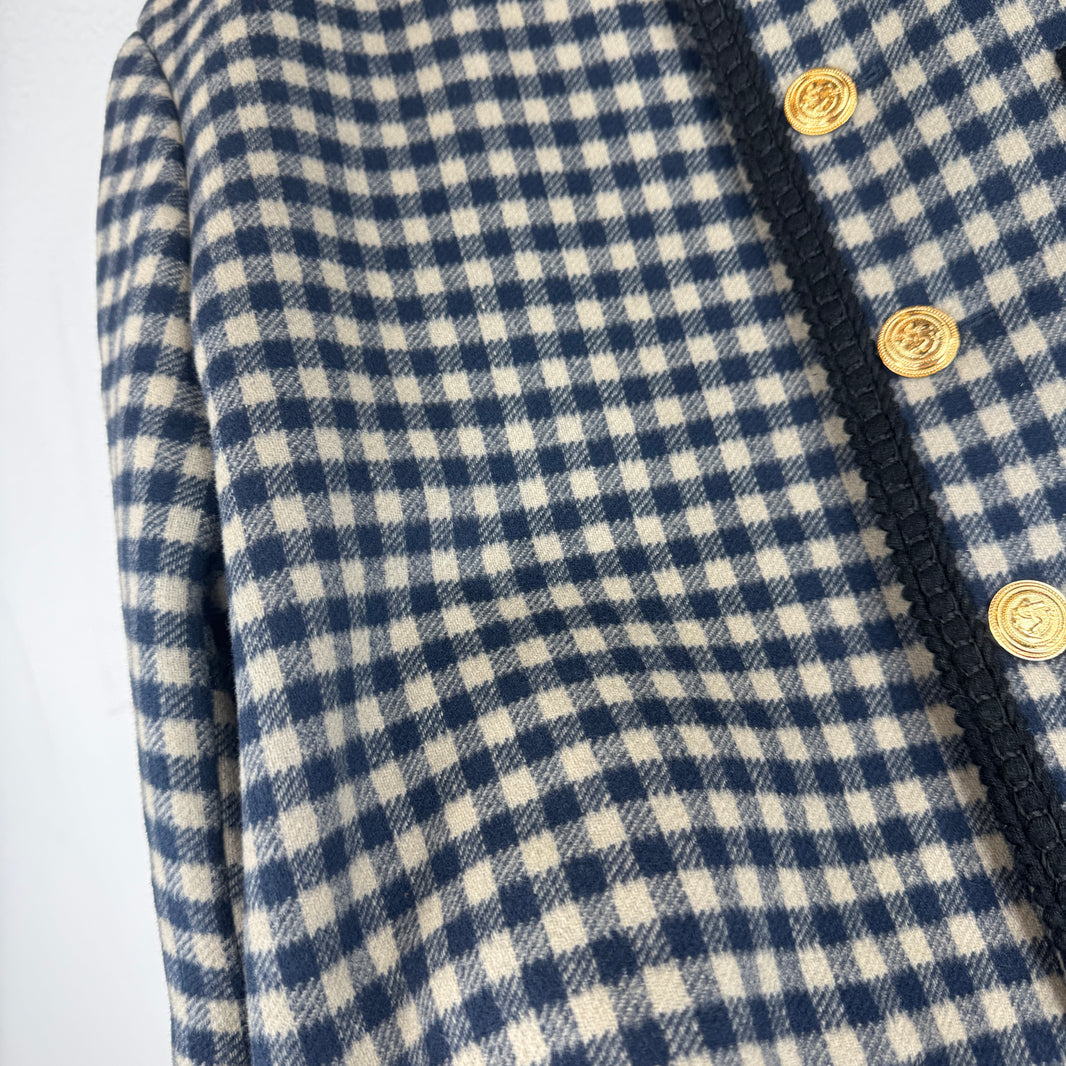 Gucci Gingham Wool Jacket