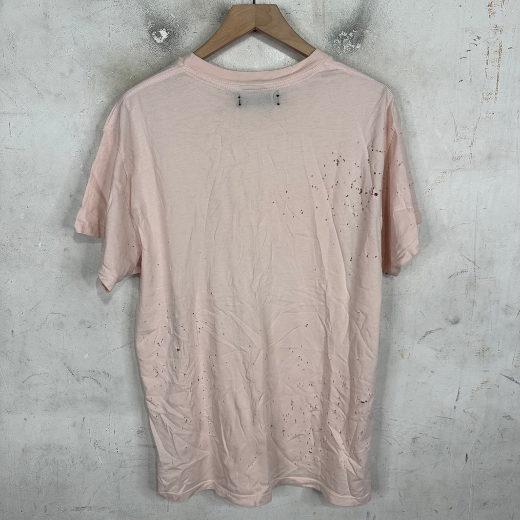 Amiri Pink Shotgun T-Shirt