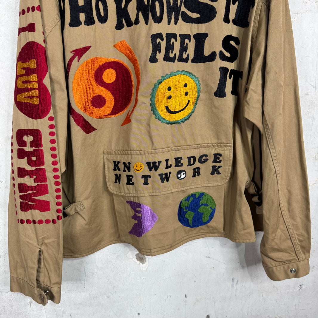 Cactus Plant Flea Market Knowledge Embroidered Jacket