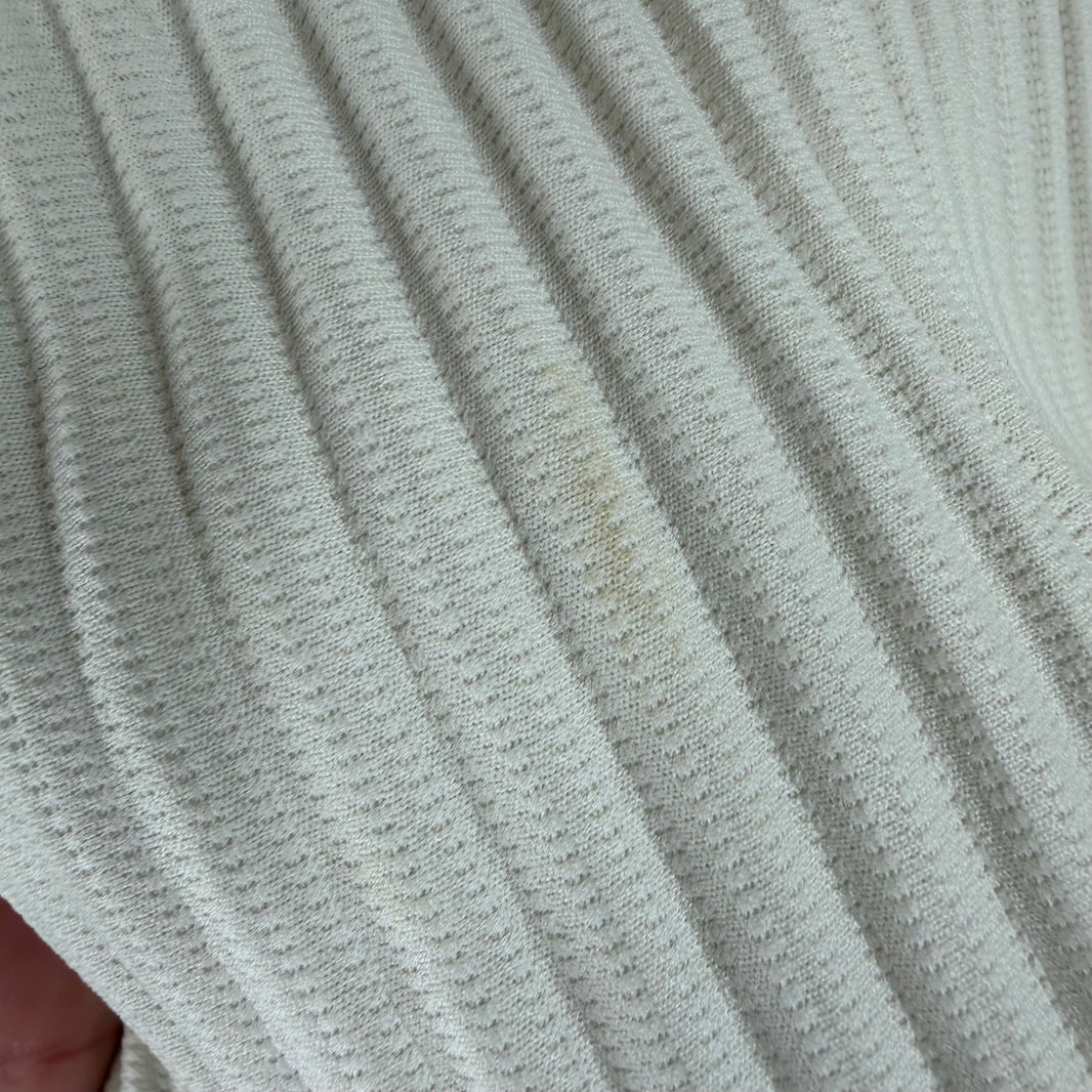 Issey Miyake Plisse Eggshell Polo