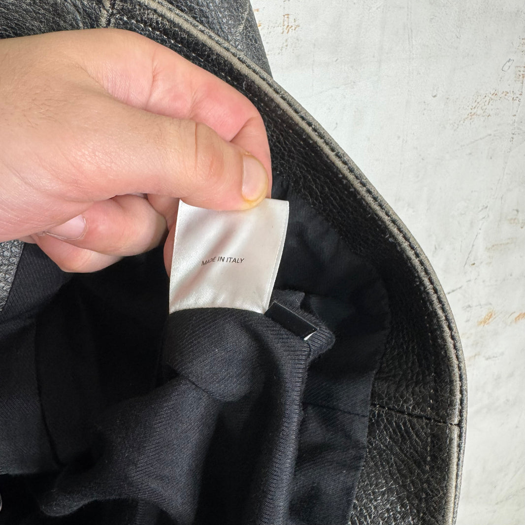 ERD Tabac Rat Leather Perfecto Jacket