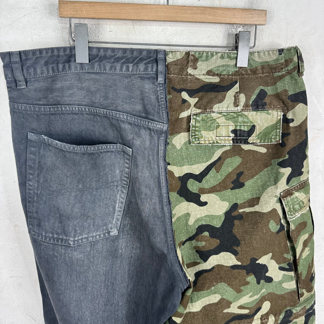 Balenciaga Drawstring Hybrid Camo Pants