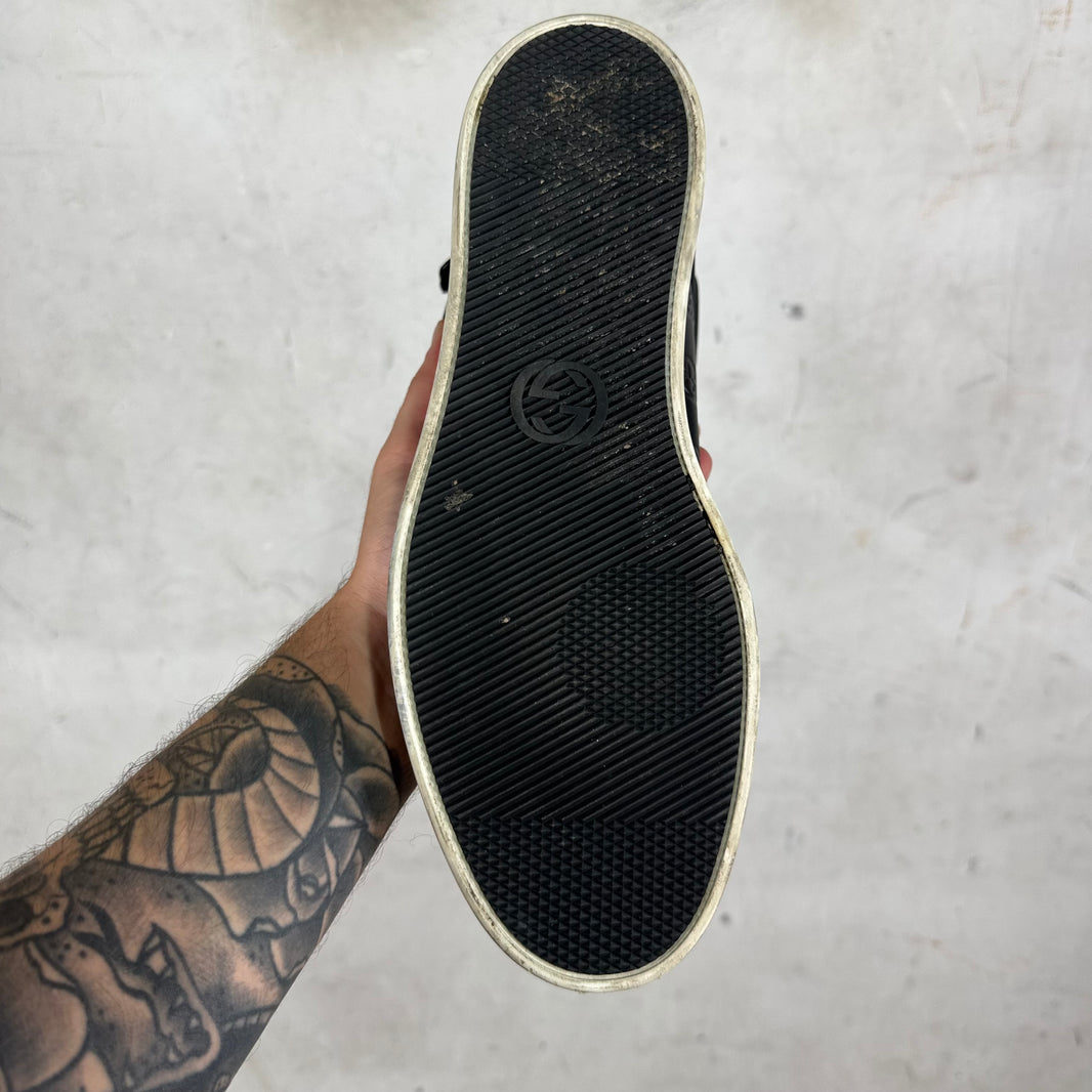 Gucci High Top Embossed Monogram Sneakers