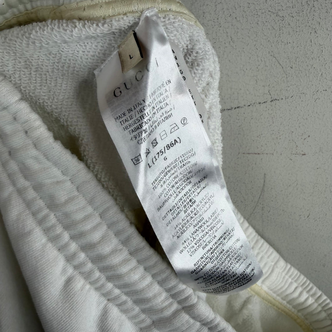 Gucci White Cargo Sweatpants