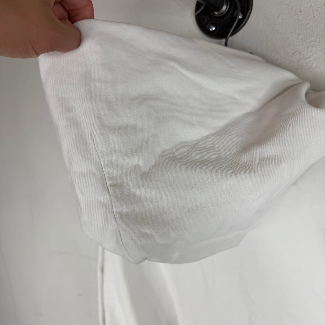 Balenciaga White Energy Label Zip Up Hoodie