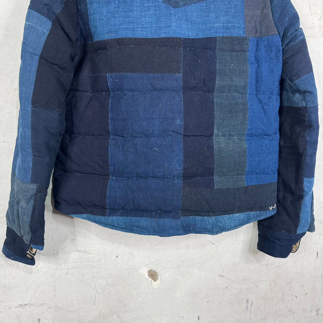Visvim Women's Kerchief Indigo Down Overshirt