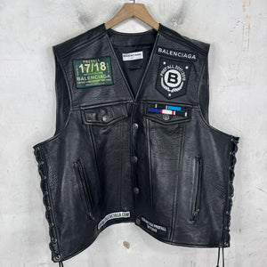 Balenciaga Leather Biker Vest