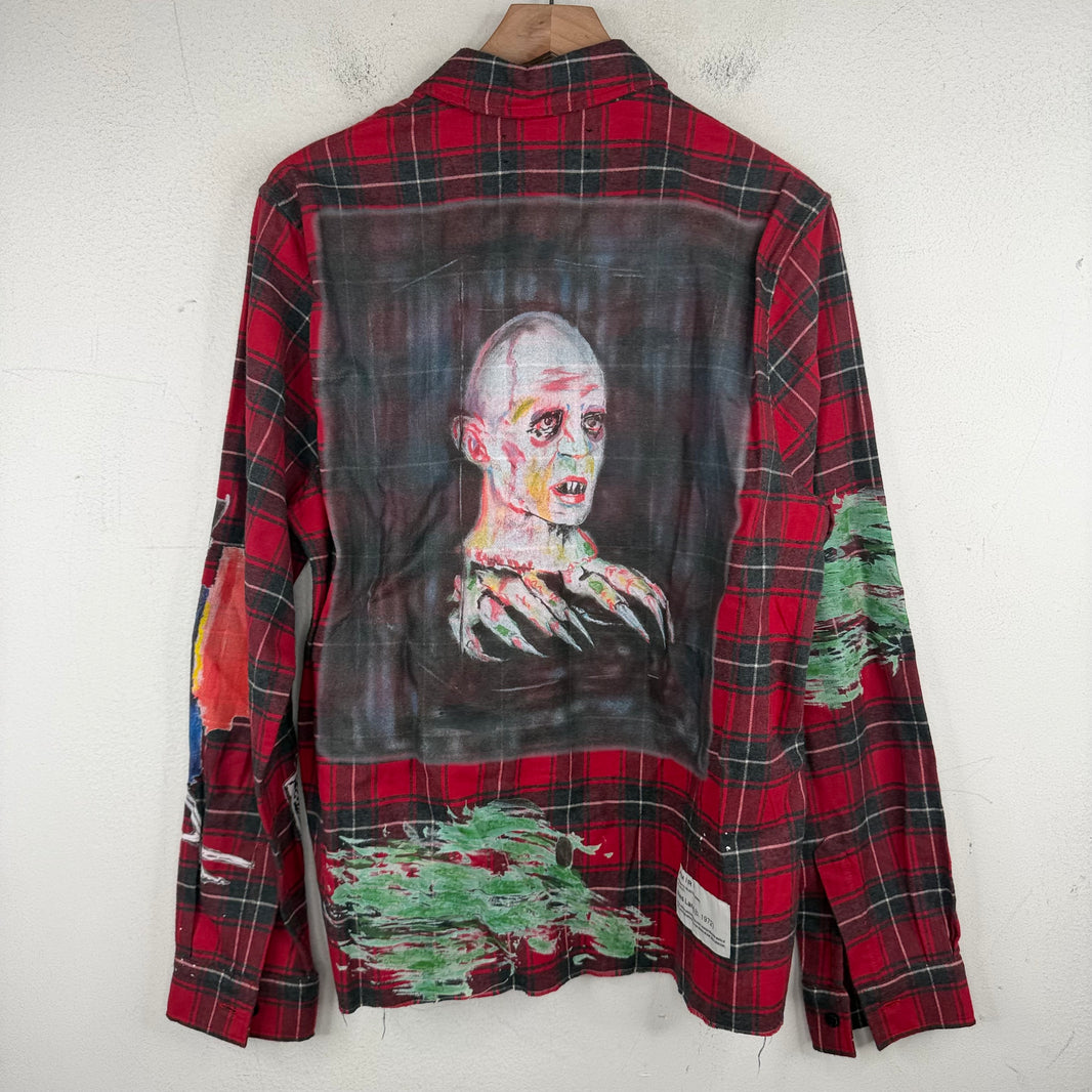 Amiri Wes Lang Red Flannel Shirt