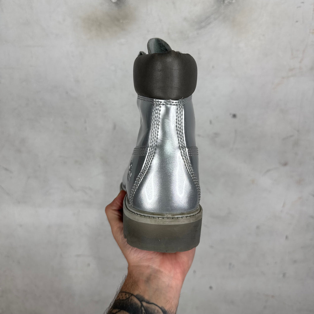 Veneda Carter x Timberland Silver Boots