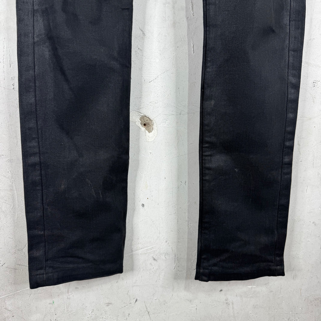 Dior Waxed Black Jeans