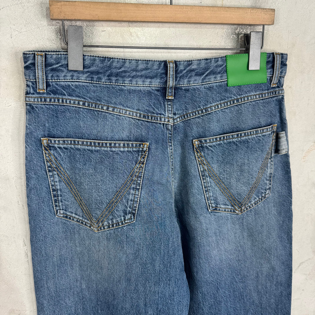 Bottega Veneta Lightwash V Stitch Jeans