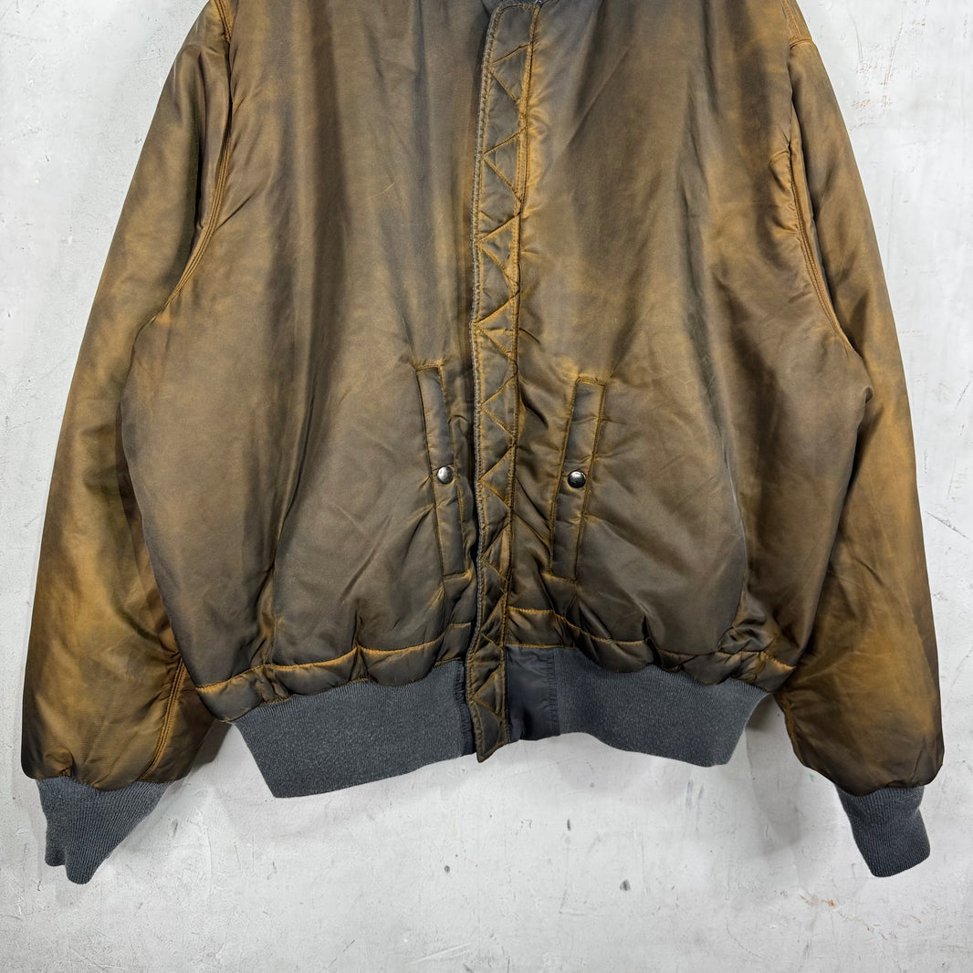 Alexander Digenova Distressed Bomber Jacket