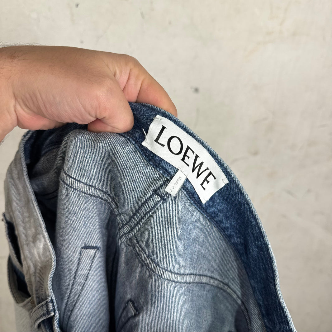 Loewe Bleach Wash Straight Legged Jeans