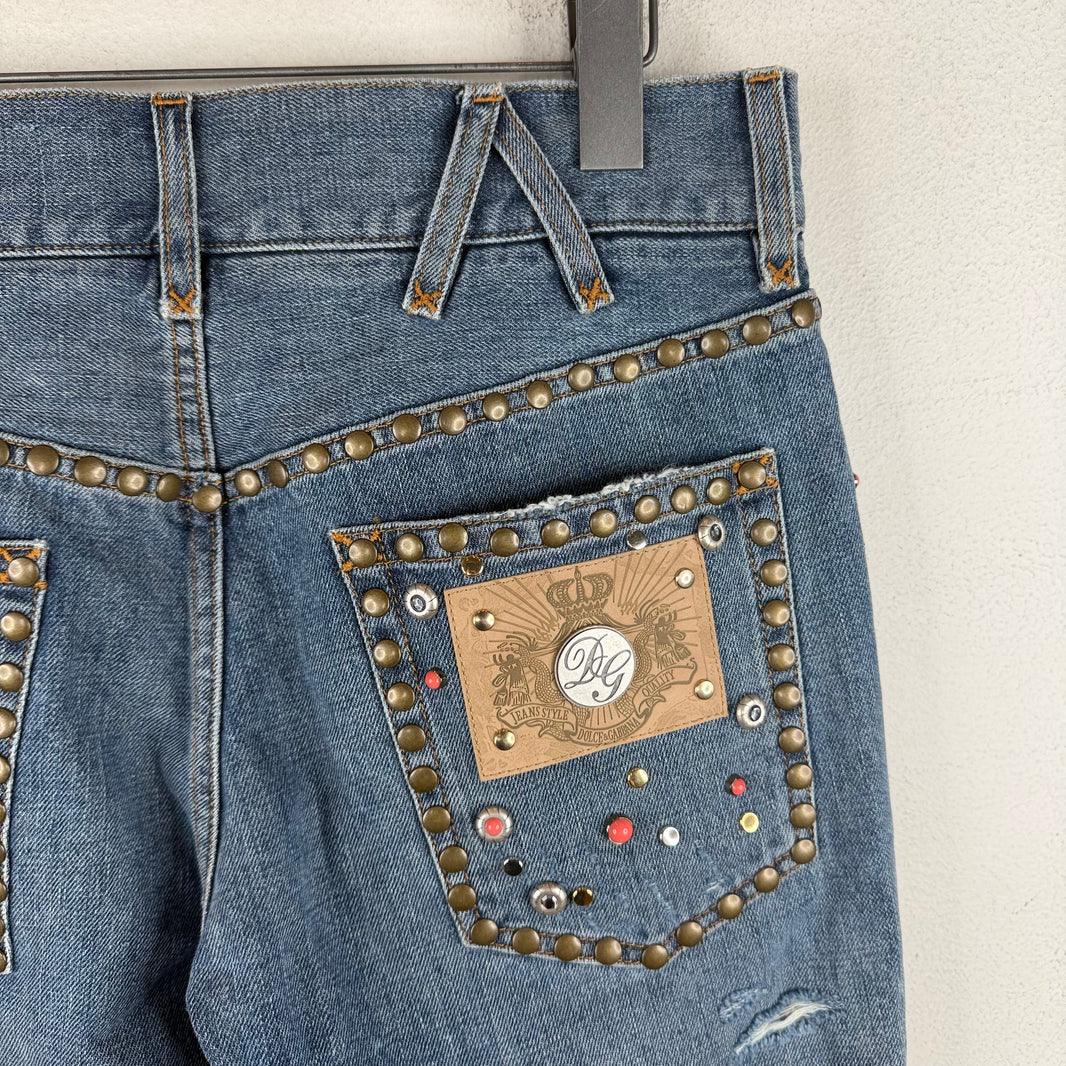 D&G Re-Edition Studded Jewel Jeans