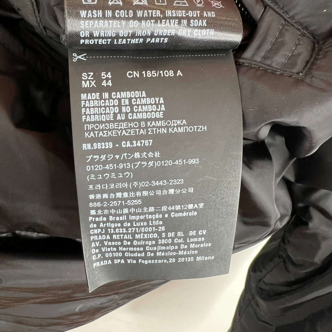 Prada Reversible Plaque Puffer Jacket