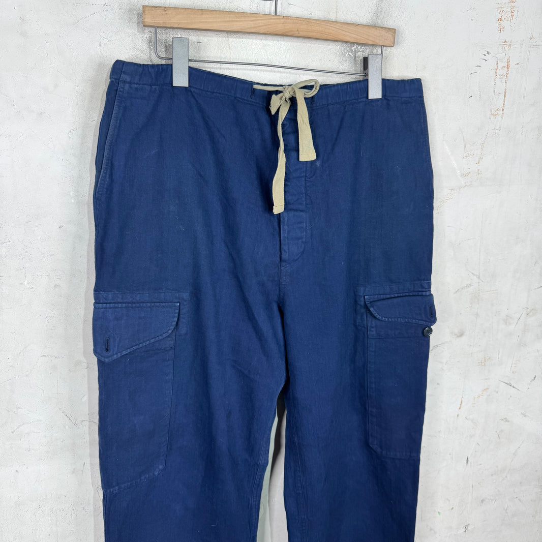 Gucci Navy Canvas Cargo Pants