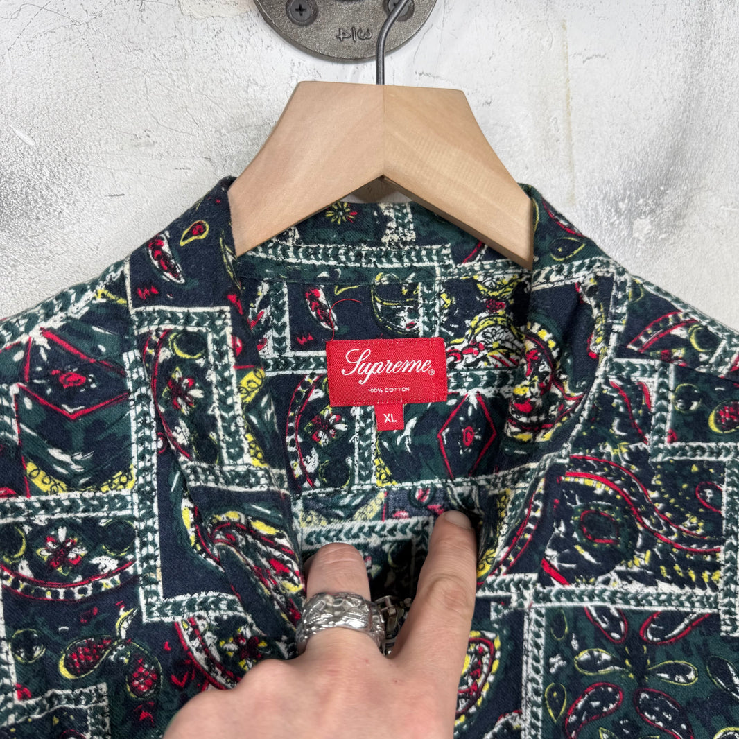 Supreme Paisley Zip Overshirt