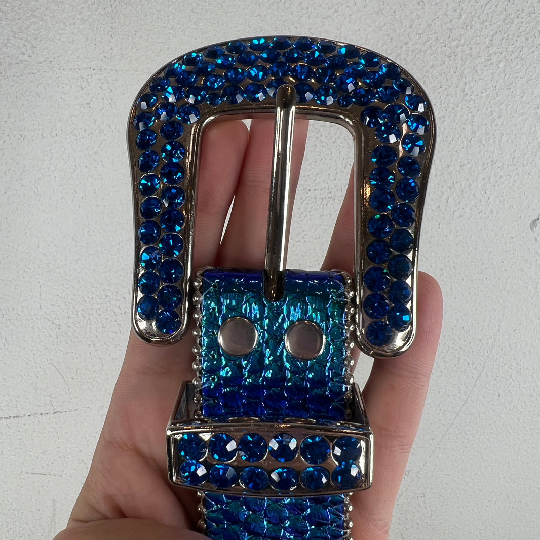 BB Simon Blue/Purple Holographic Belt