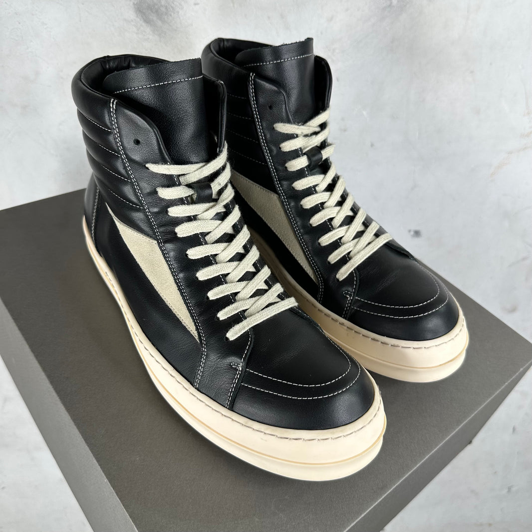 Rick Owens Leather High Vans