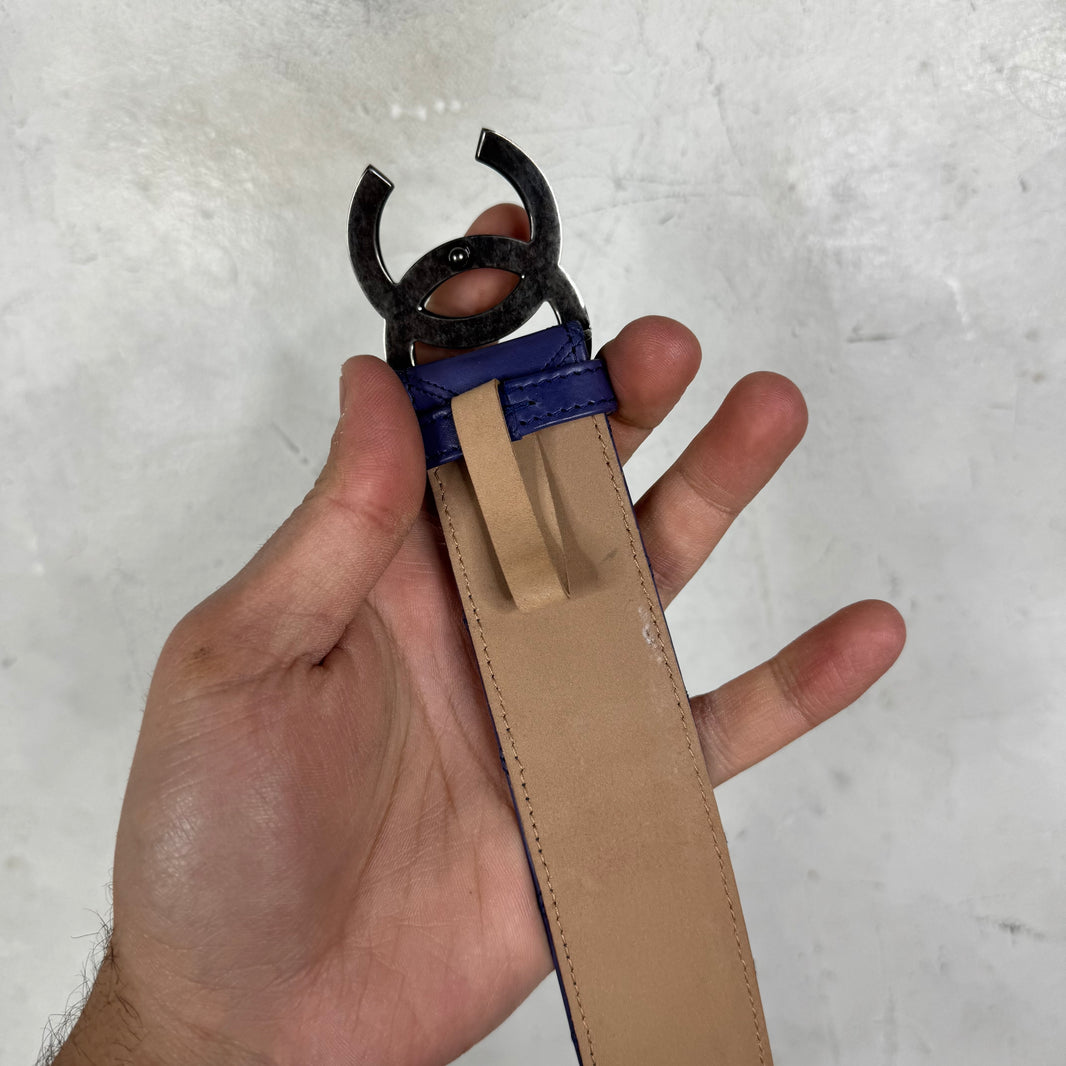 Chanel Purple Quilted Belt