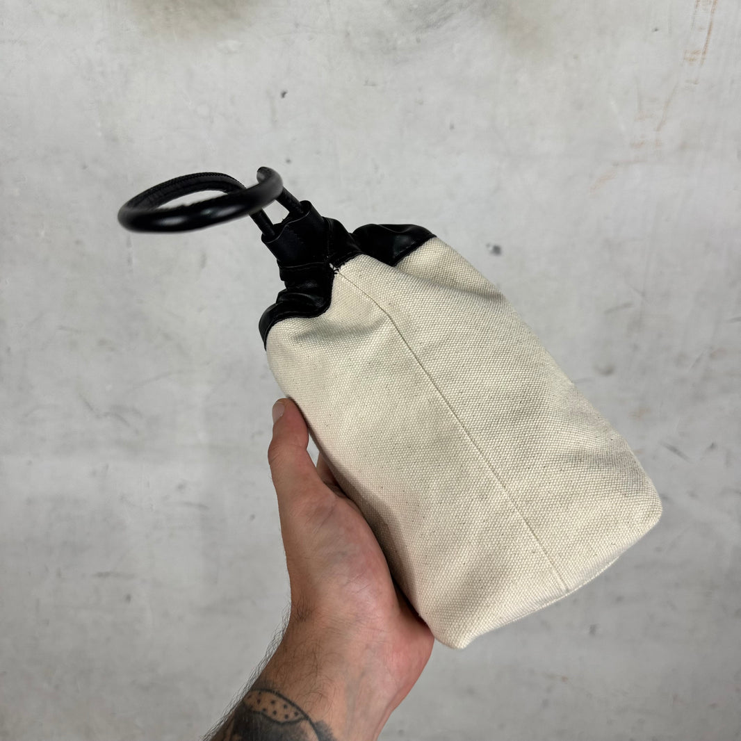 Jil Sander Canvas Pull String Pouch