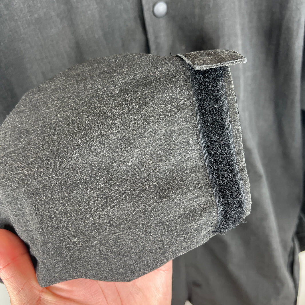 Goodenough Gray Snap Button Coaches Jacket