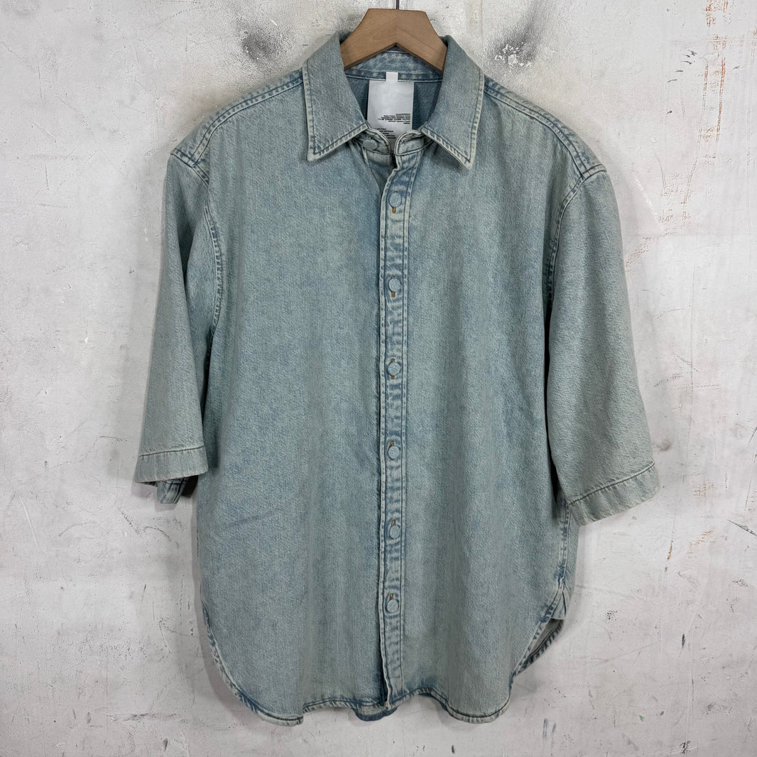 Acne Studios Light Wash Short Sleeve Overshirt