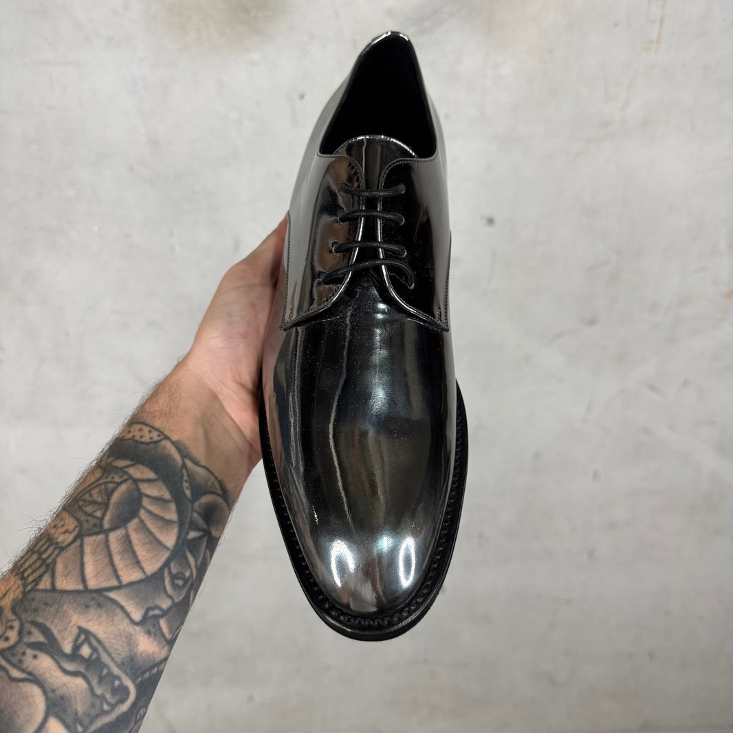 Saint Laurent Foil Metallic Derbys