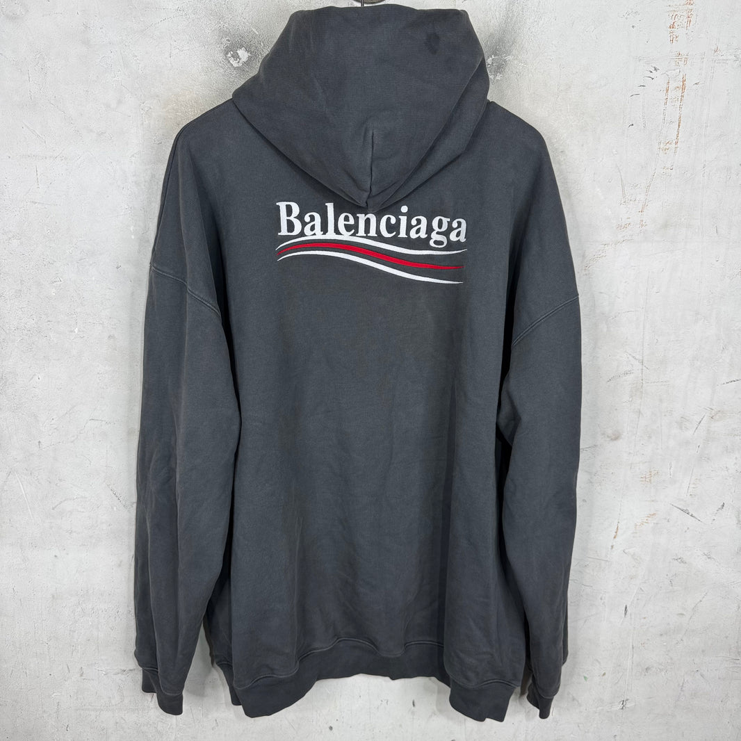 Balenciaga Embroidered Campaign Hoodie