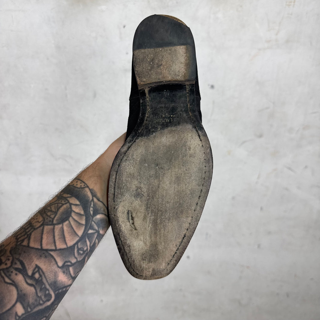 Saint Laurent Black Suede Wyatt Boots