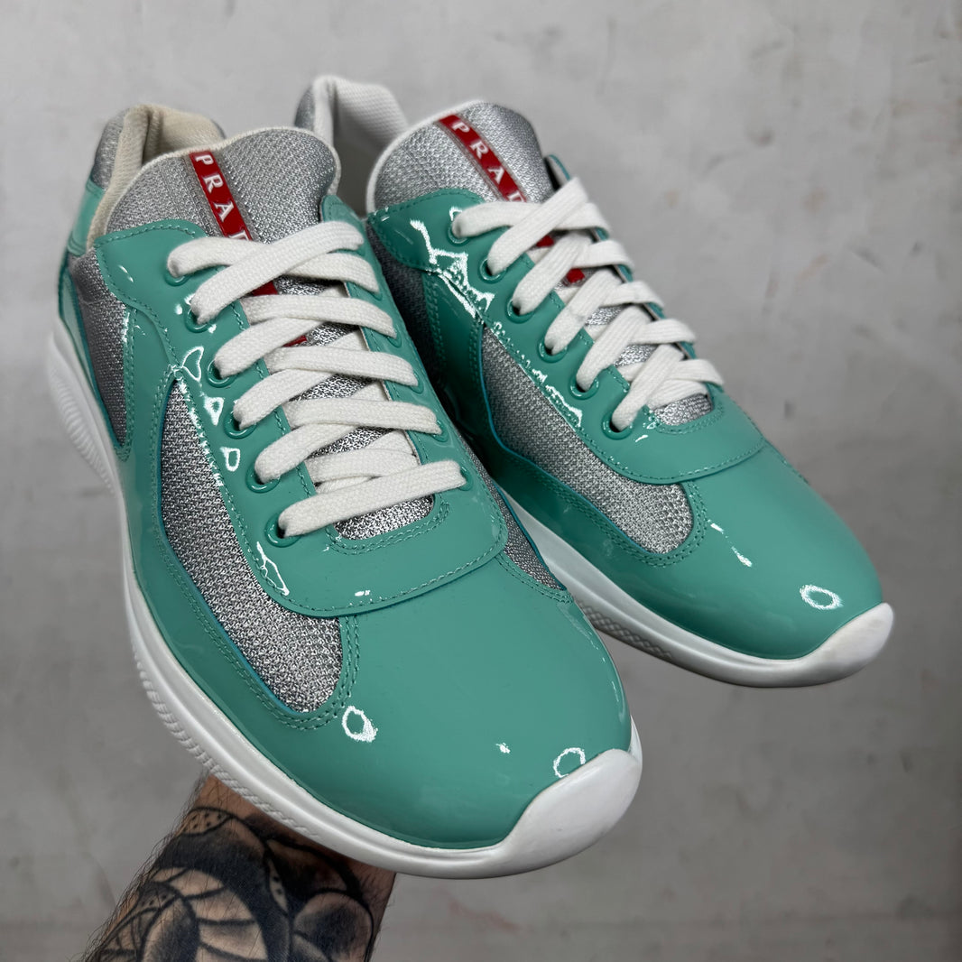 Prada Mint Green Patent Americas Cup