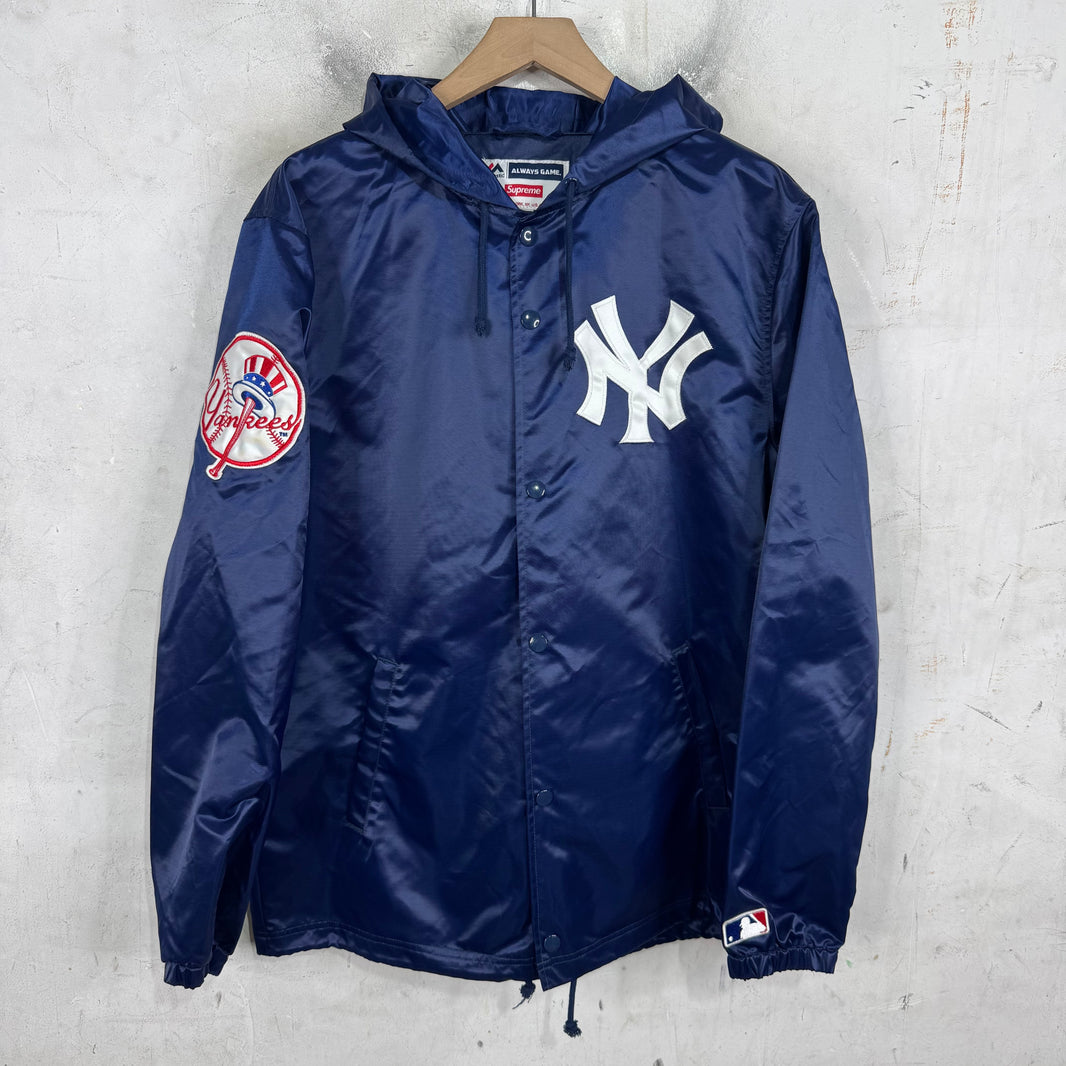 Supreme x Majestic Yankees Hooded Winbreaker