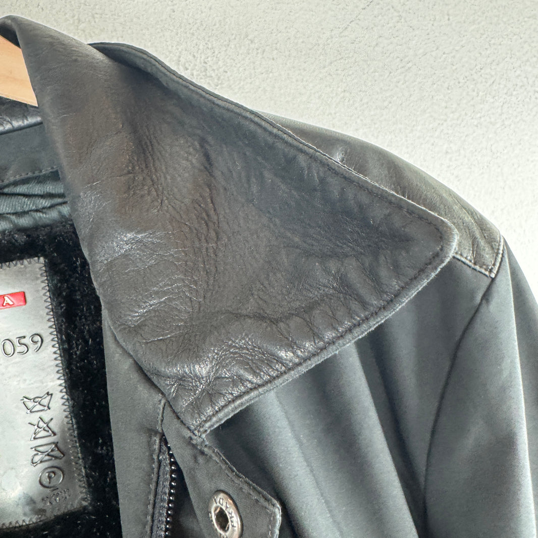 Prada Leather Collar Ski Jacket